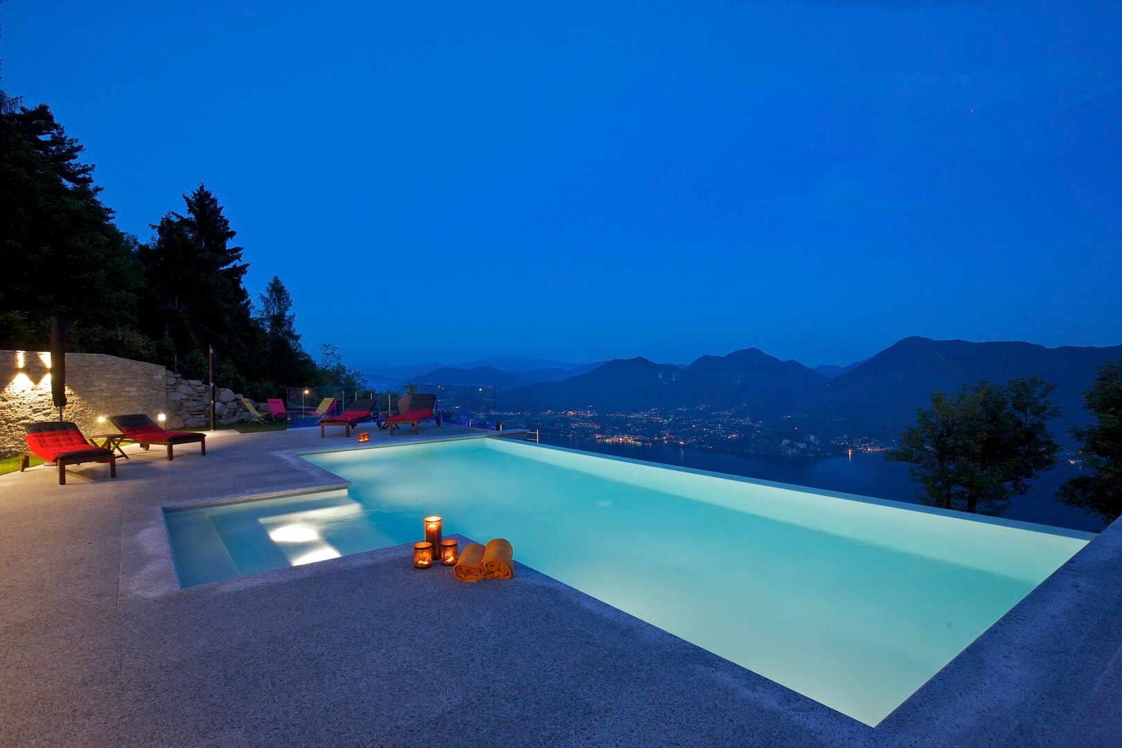 The pool at Villa Confalonieri is out of this world