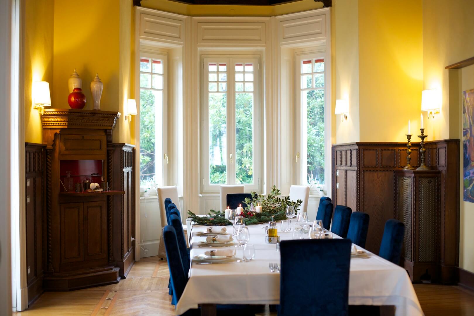 Luxury dining at Villa Confalonieri