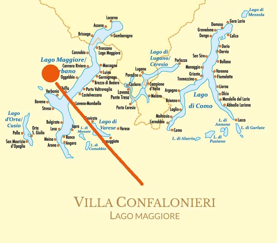 Find us at Lake Maggiore - Villa Confalonieri